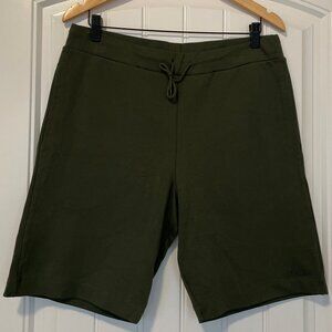 A.P.C. Men's Military Khaki Rene Drawstring Track Shorts NWT
